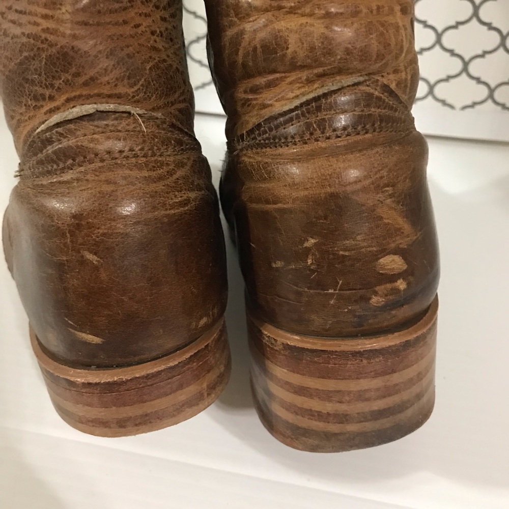 Frye Campus Brown Leather Women's Riding Boots Size 9M - Picture 5 of 12